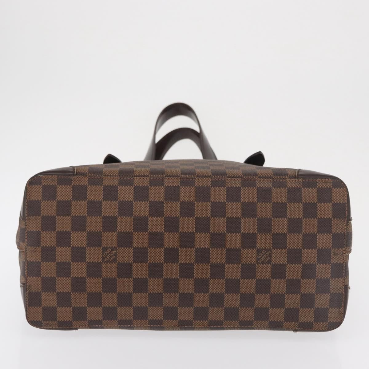 Louis Vuitton Hampstead Handbag Damier, BROWN, CANVAS, Tote bag