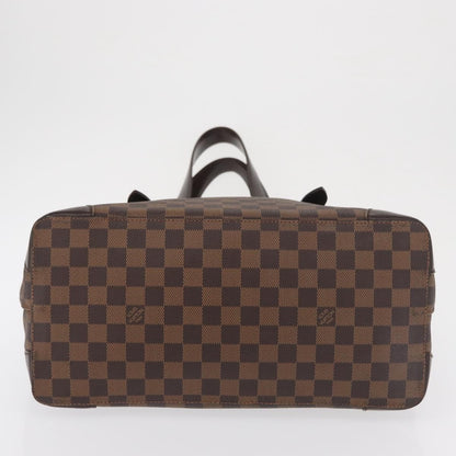 Louis Vuitton Hampstead Handbag Damier, BROWN, CANVAS, Tote bag