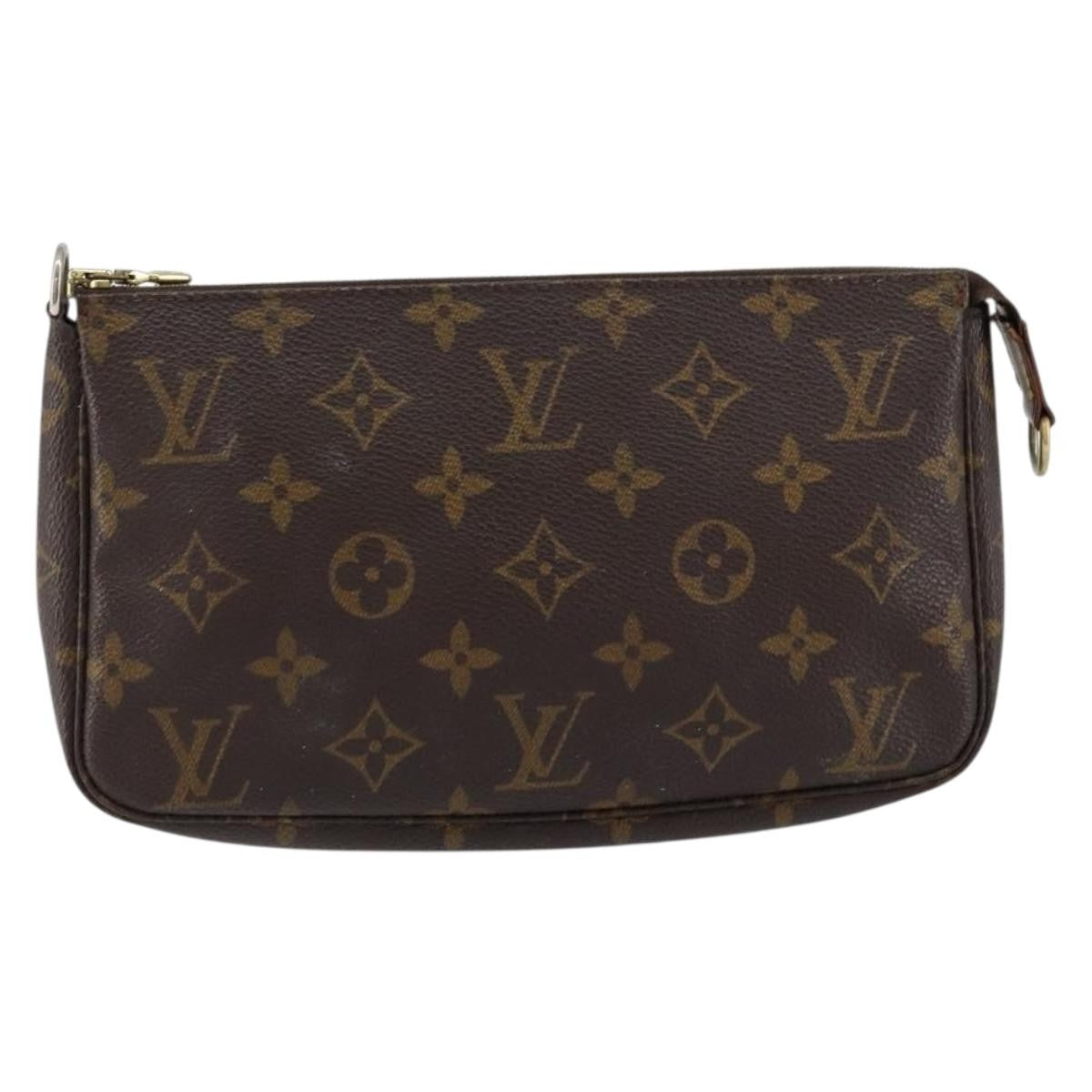 Louis Vuitton Pochette Accessoires NM Monogram Canvas, BROWN, CANVAS, Clutche & pouche