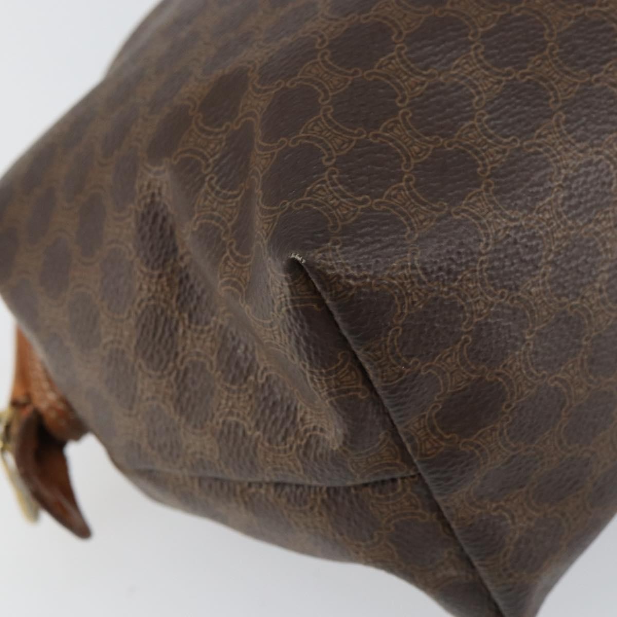 Celine C Macadam Pouch Canvas, BROWN, PVC, Clutche & pouche