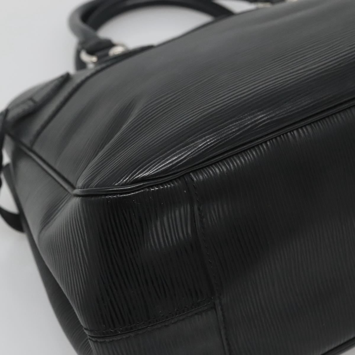 Louis Vuitton Passy Tote Epi Leather, BLACK, LEATHER, Tote bag
