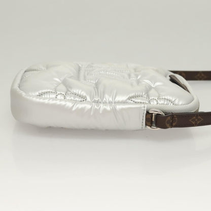 Louis Vuitton Pillow Phone Pouch Monogram Quilted Econyl Nylon, SILVER, CANVAS, Travel bag