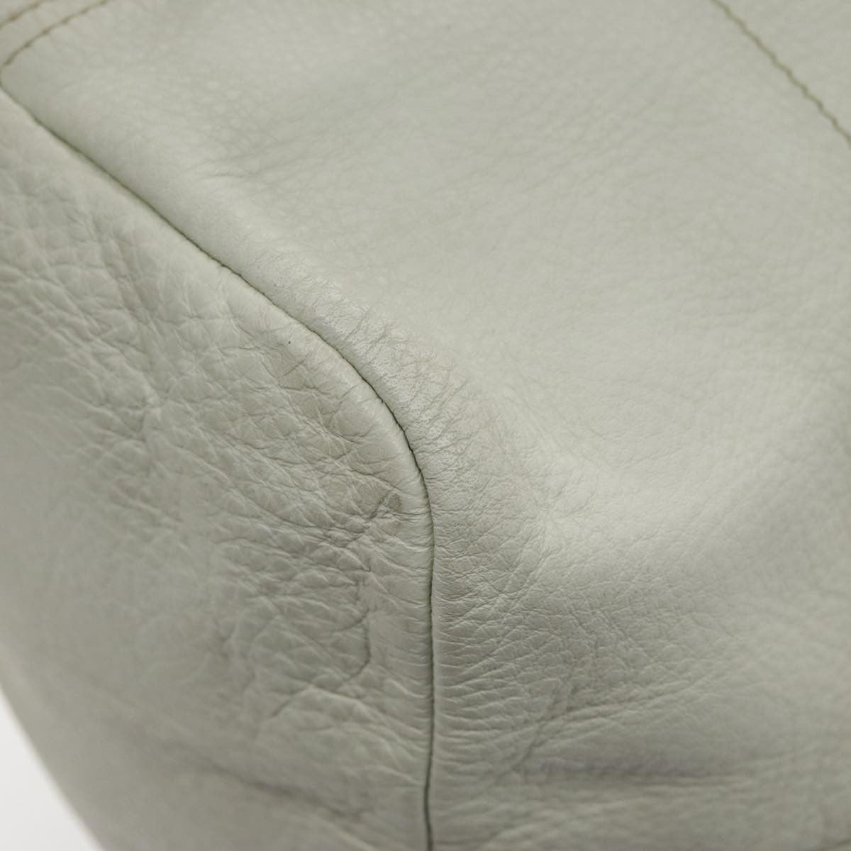 Prada Vintage Handbag Leather, WHITE, LEATHER, Handbag