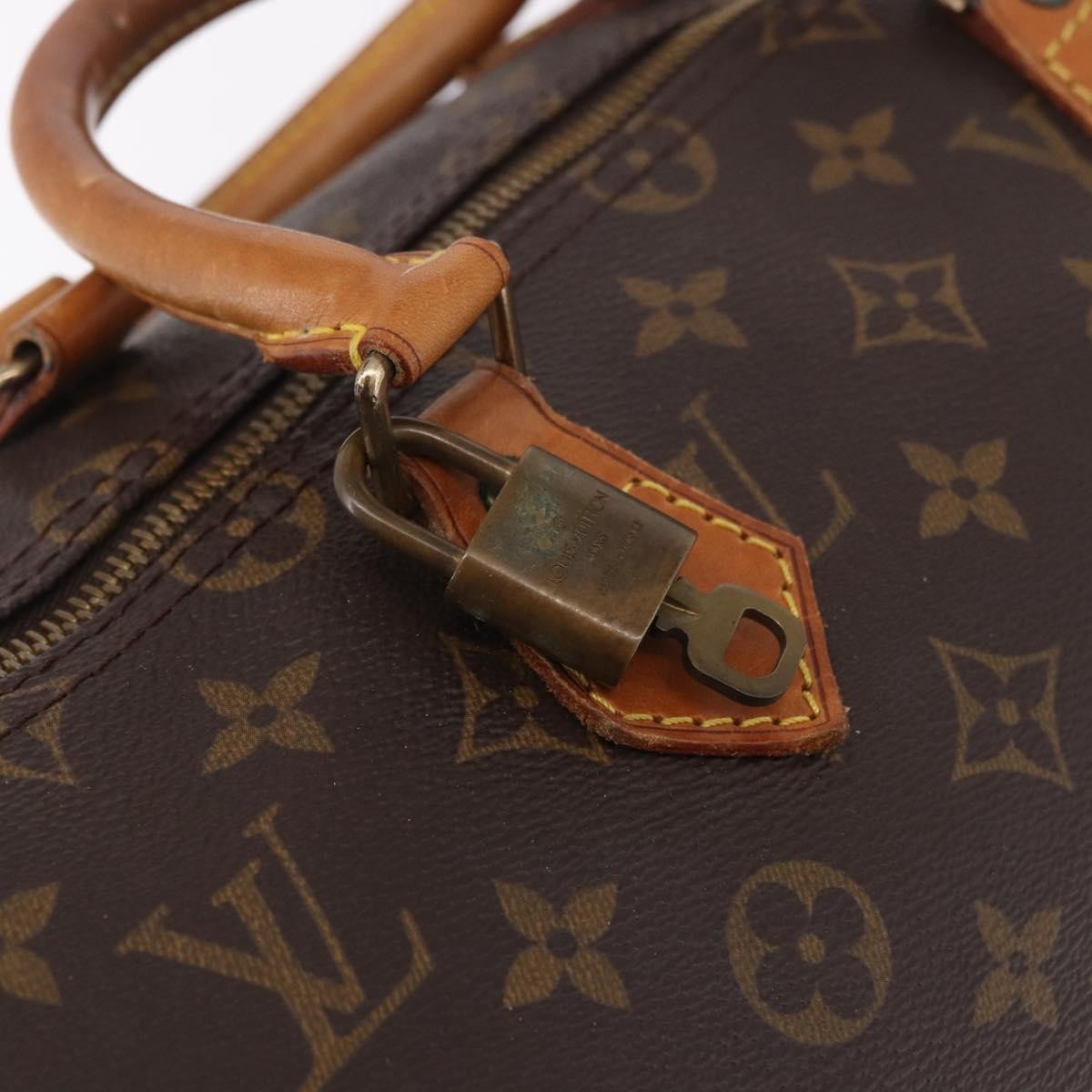 Louis Vuitton Speedy Handbag Monogram Canvas, Brown, Canvas, Handbag