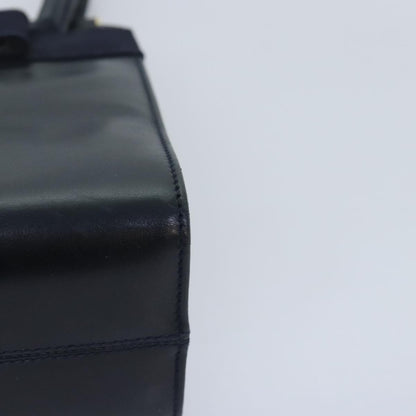 Salvatore Ferragamo Vala Handbag Leather, NAVY, LEATHER, Handbag