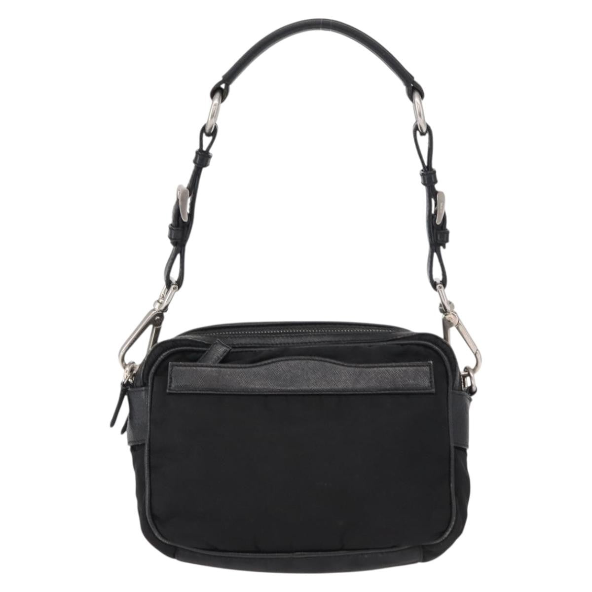 Prada Vintage Shoulder Bag Tessuto, BLACK, NYLON, Shoulder bag
