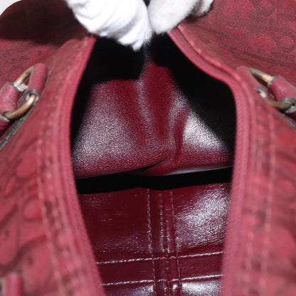 Christian Dior Vintage Trotter Boston Bag Diorissimo Canvas, RED, CANVAS, Handbag