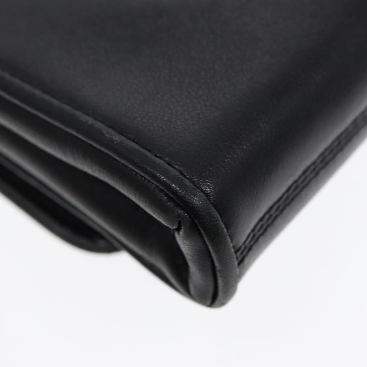 Celine Vintage Flap Shoulder Bag Leather, BLACK, LEATHER, Shoulder bag