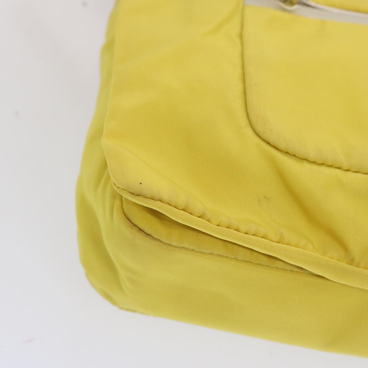 Prada Vintage Shoulder Bag Tessuto, Yellow, Nylon, Shoulder Bag
