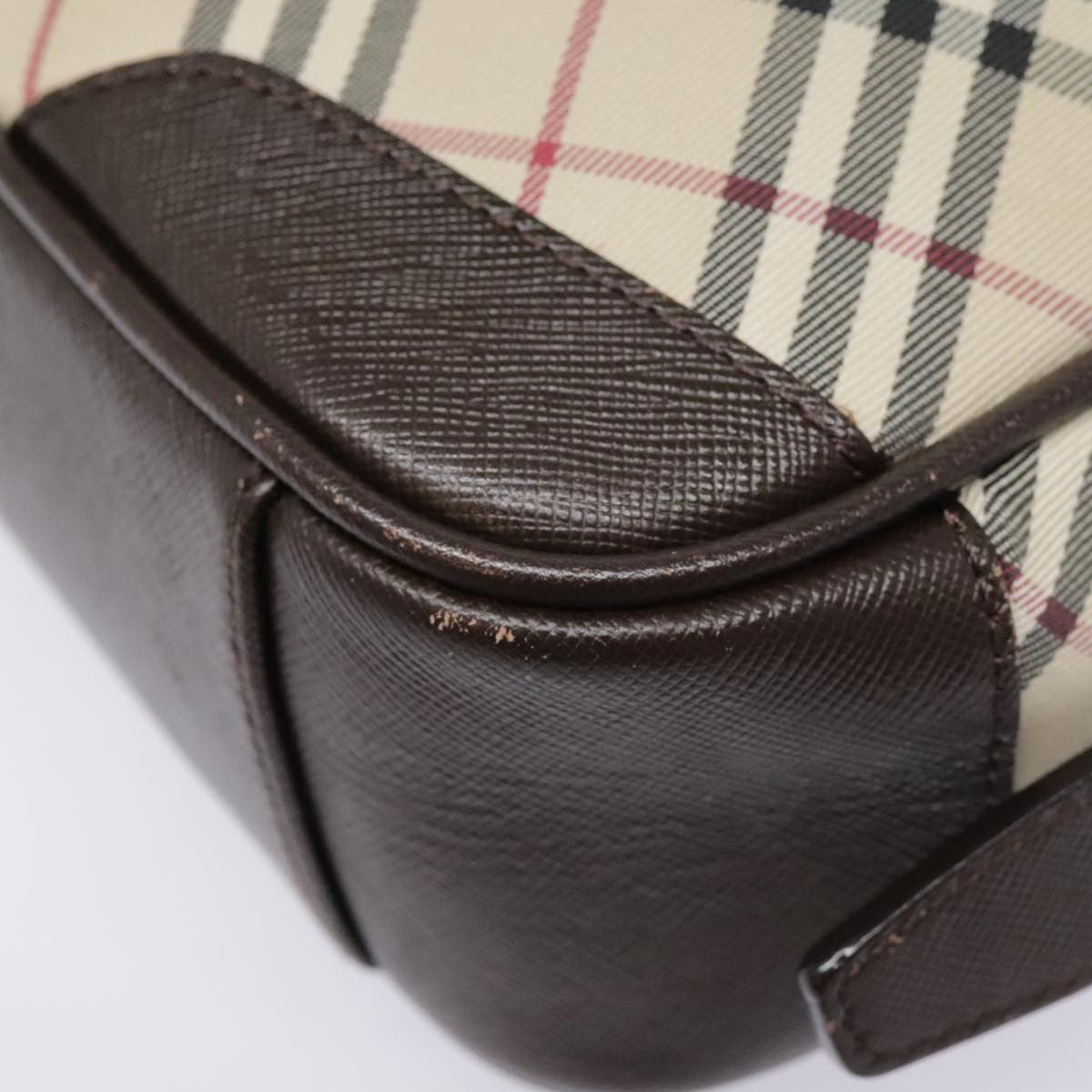 Burberry Camera Crossbody Bag Vintage Check Canvas, BEIGE, CANVAS, Shoulder bag