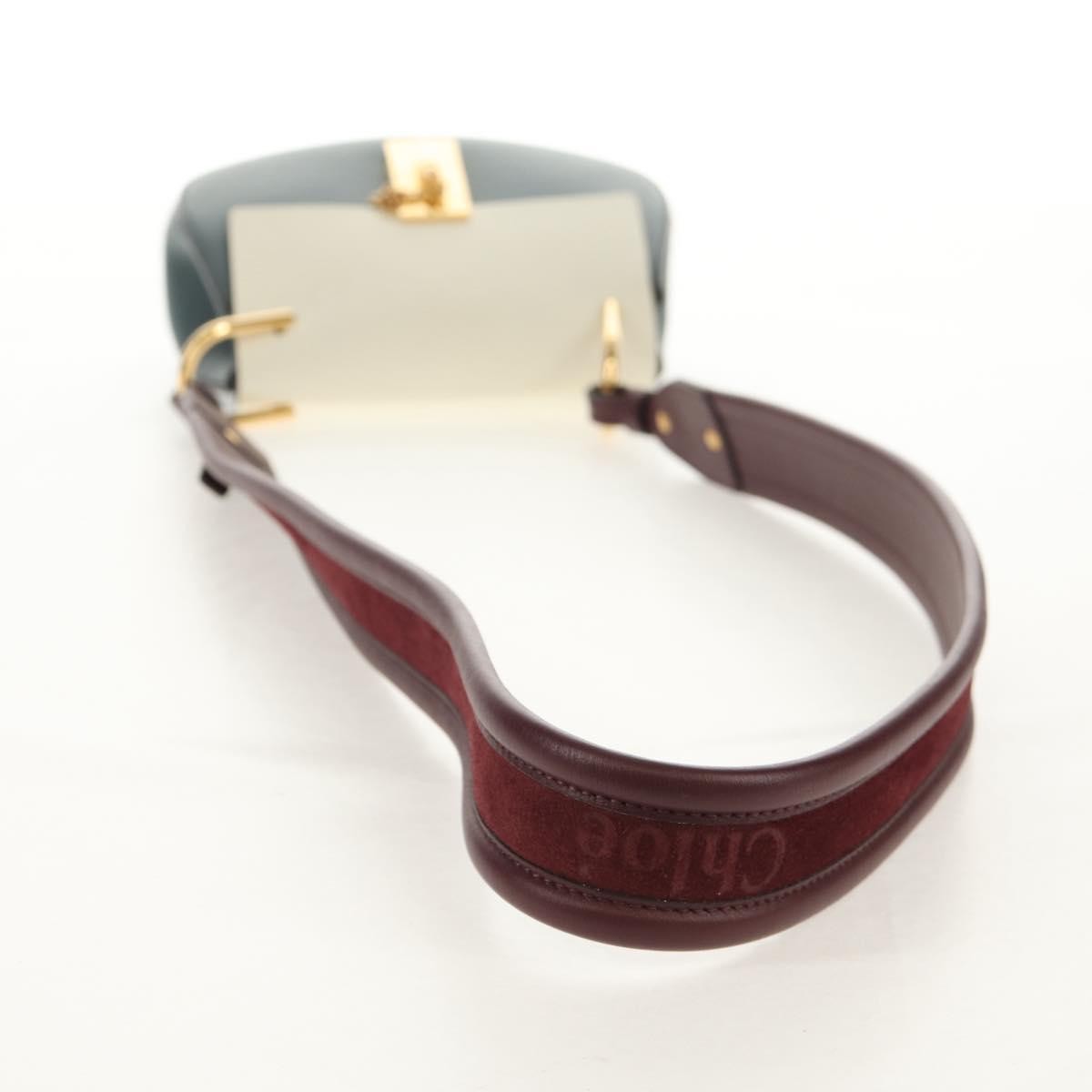 Chloe Drew Shoulder Bag Leather, BLUE, LEATHER, Shoulder bag