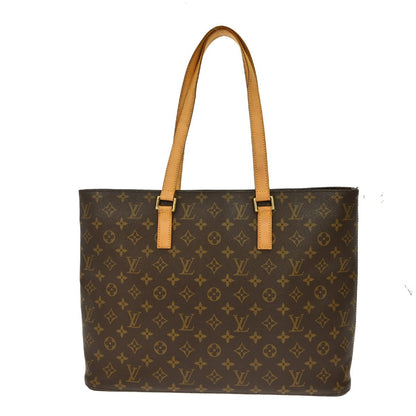 Louis Vuitton Luco Handbag Monogram Canvas, BROWN, CANVAS, Tote bag