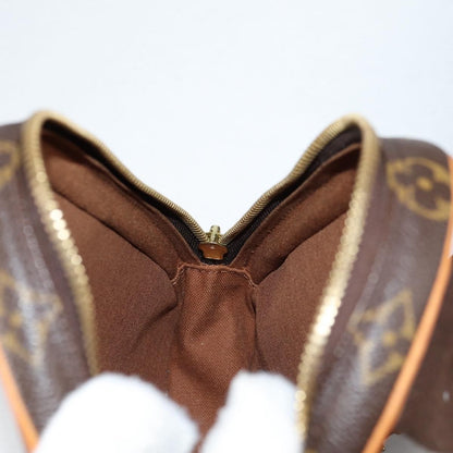 Louis Vuitton Pochette Gange Monogram Canvas, BROWN, CANVAS, Clutche & pouche