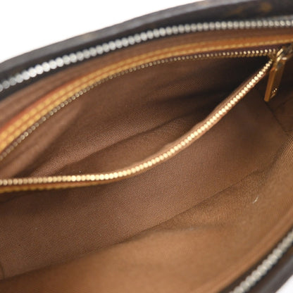 Louis Vuitton Trotteur Handbag Monogram Canvas, Brown, Canvas, Shoulder Bag
