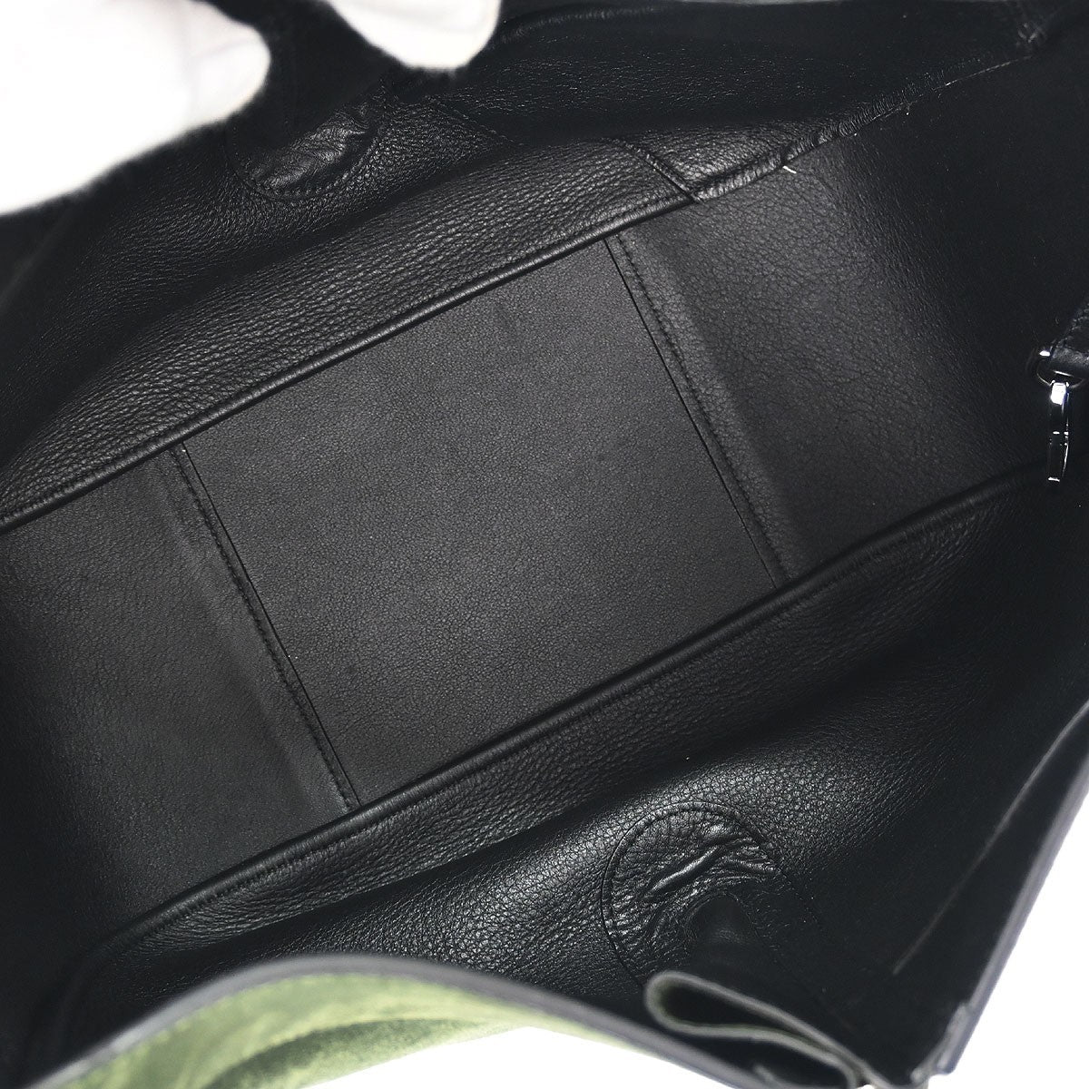 Loewe Hammock Bag Leather and Suede, GREEN, SUEDE, Handbag