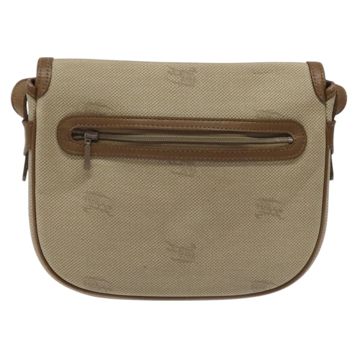 Burberry Vintage Shoulder Bag Canvas, BEIGE, CANVAS, Shoulder bag