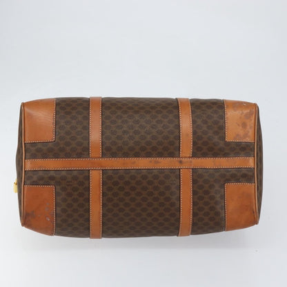 Celine Vintage Macadam Boston bag Canvas, BROWN, CANVAS, Travel bag