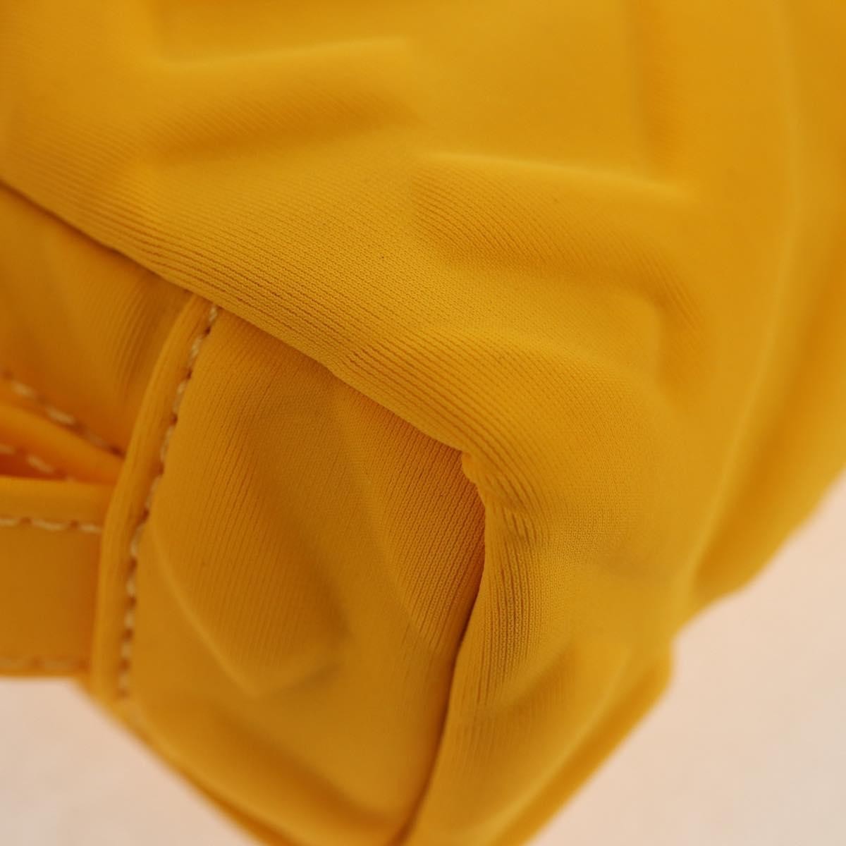 Fendi FF Logo Pouch Nylon, GOLD, NYLON, Clutche & pouche