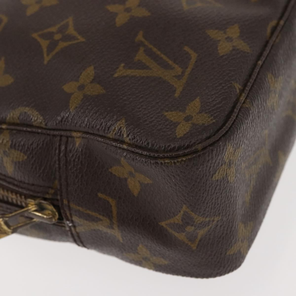 Louis Vuitton Trousse Toiletry Pouch Monogram Canvas, BROWN, CANVAS, Toiletry Case