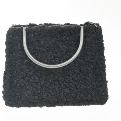 Salvatore Ferragamo Gancini handbag Wool, BLACK, WOOL, Handbag