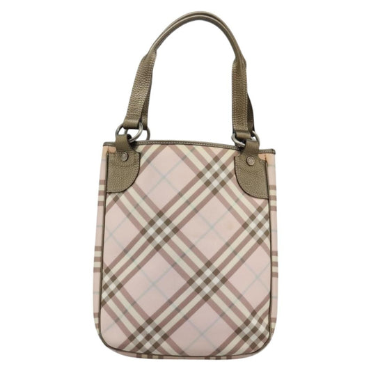Burberry Nova Check Tote canvas check pattern, PINK, PVC, Tote bag