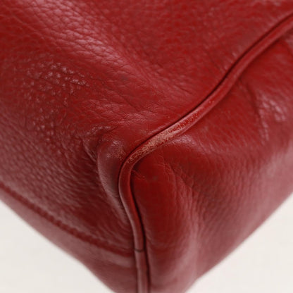 Loewe Anagram handbag Leather, RED, LEATHER, Handbag