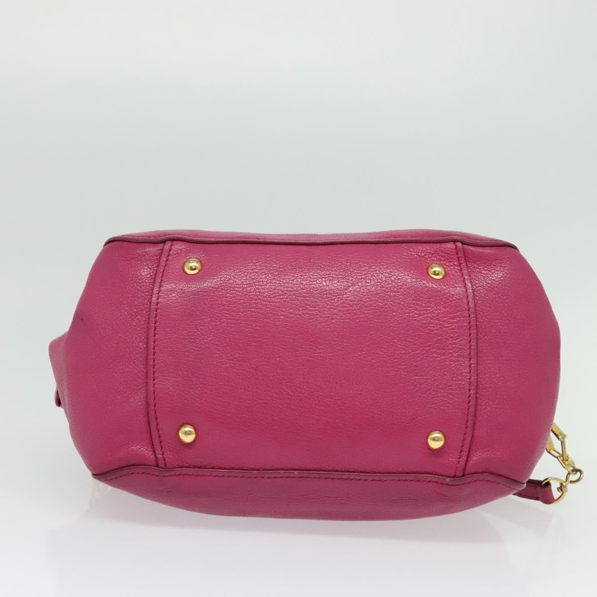 Miu Miu Madras Bowler Bag Leather, PINK, LEATHER, Handbag