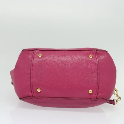 Miu Miu Madras Bowler Bag Leather, PINK, LEATHER, Handbag