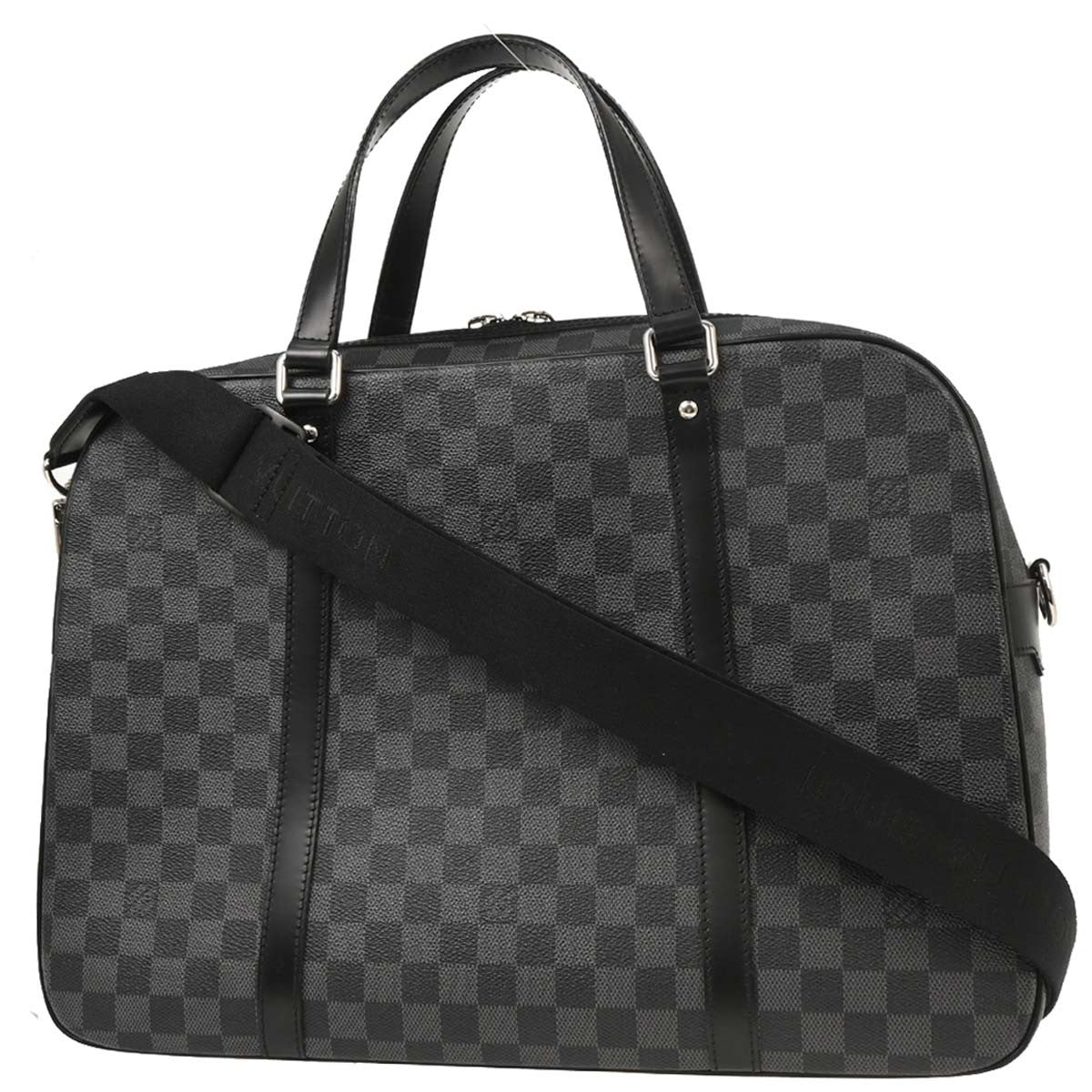 Louis Vuitton Jorn Briefcase Damier Graphite, BLACK, CANVAS, Briefcase