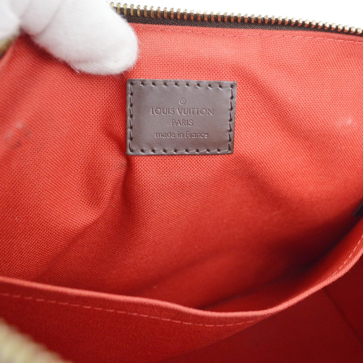 Louis Vuitton Siena Handbag Damier, BROWN, CANVAS, Handbag