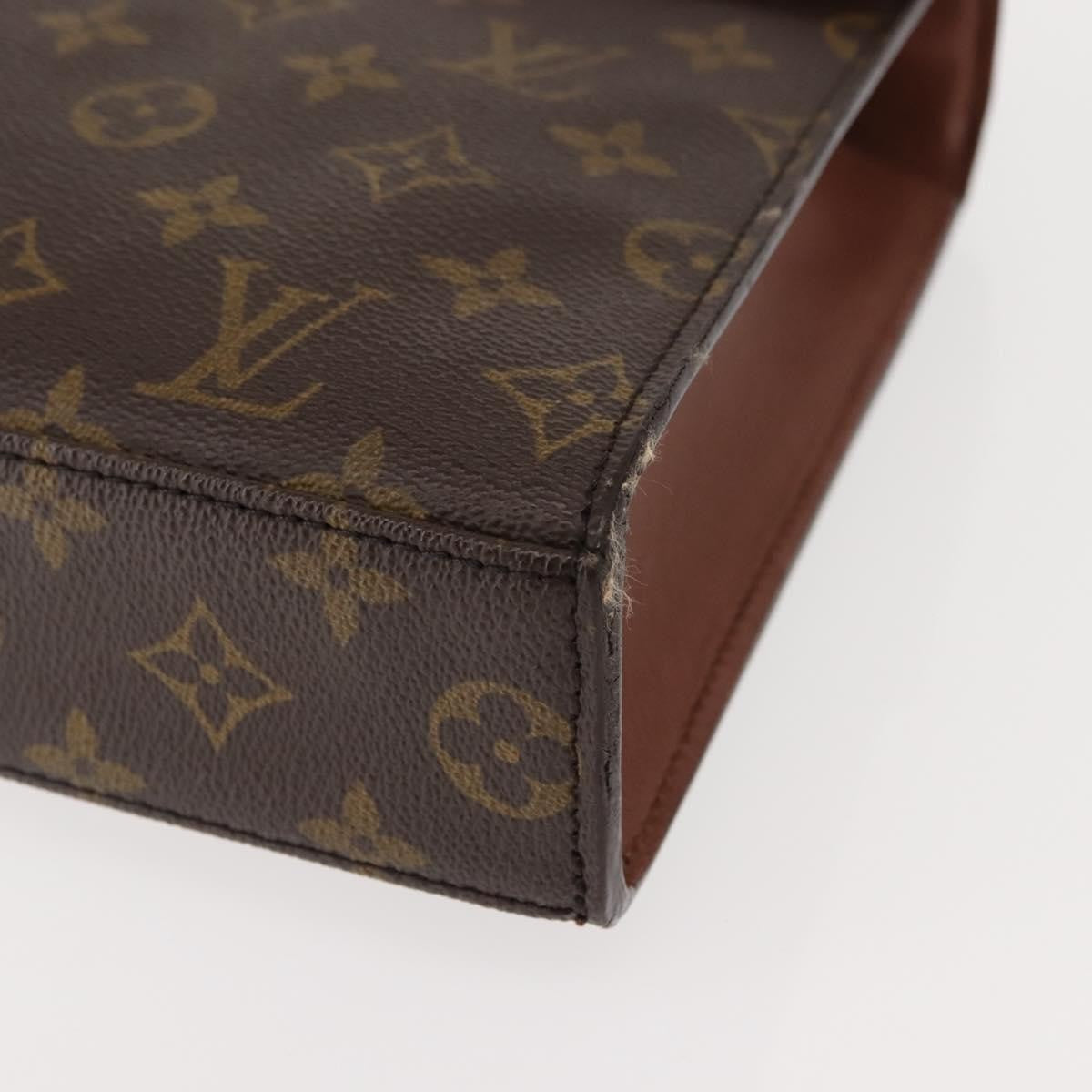 Louis Vuitton Malesherbes Handbag Monogram Canvas, BROWN, CANVAS, Handbag