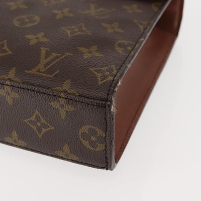 Louis Vuitton Malesherbes Handbag Monogram Canvas, BROWN, CANVAS, Handbag