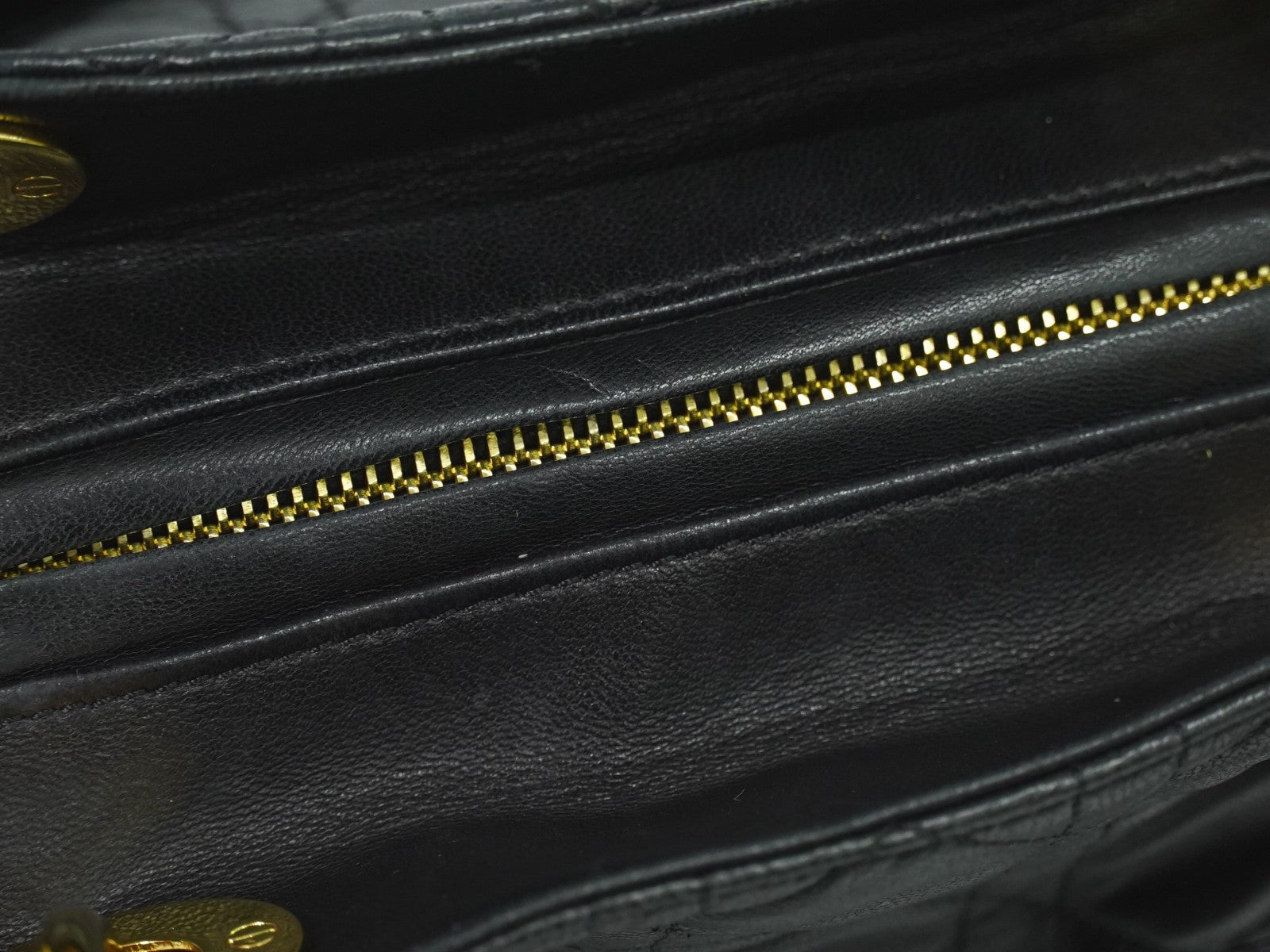 Christian Dior Lady cannage Matelassé, BLACK, LEATHER, Handbag