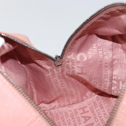 Chanel Chocolate Bar CC Bowler Bag Caviar skin, PINK, LEATHER, Handbag