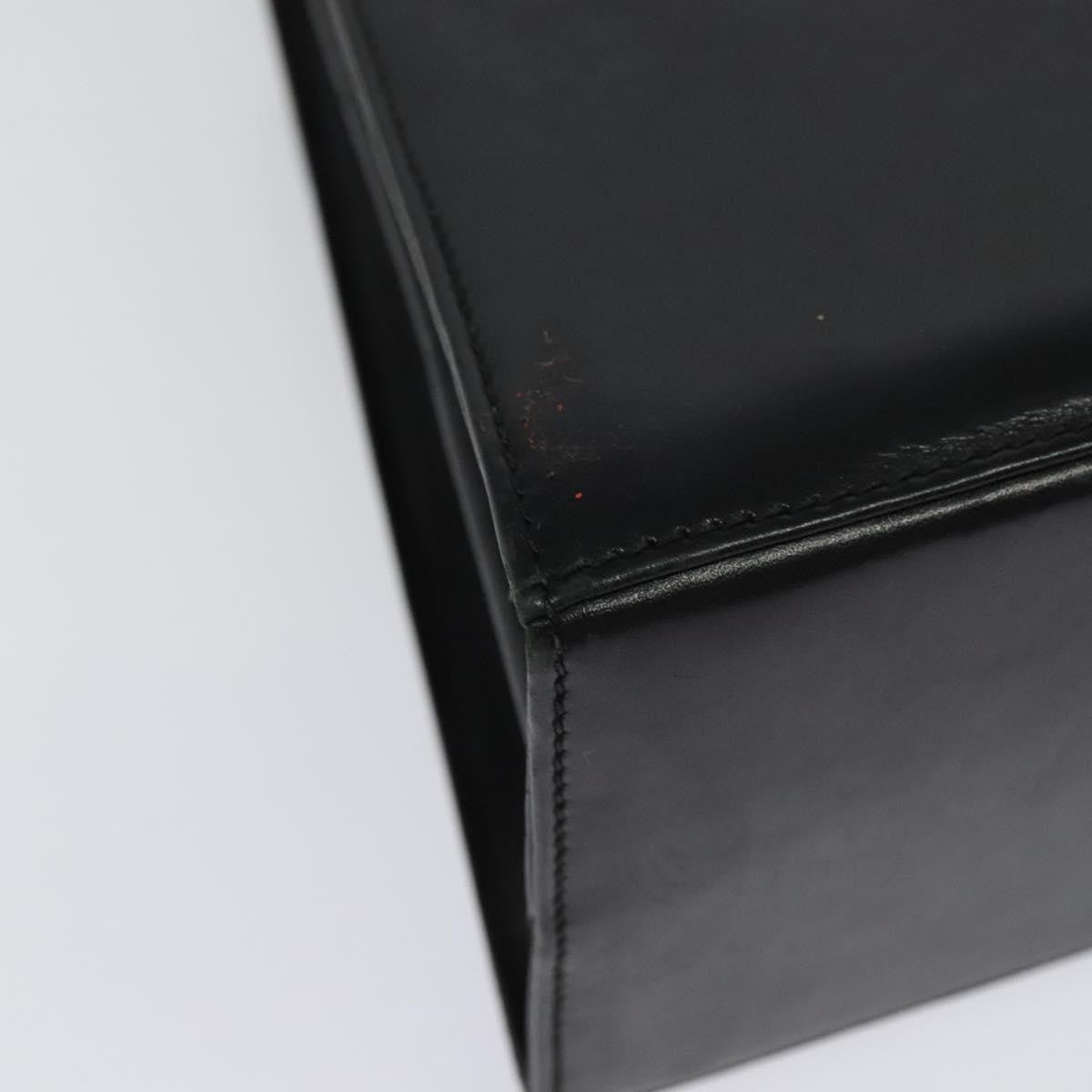 Salvatore Ferragamo Gancini Convertible Top Handle Bag Leather, BLACK, LEATHER, Handbag