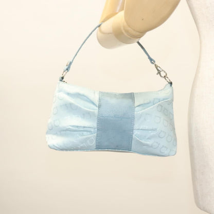 Salvatore Ferragamo Vintage Gancini Pochette Nylon, BLUE, NYLON, Clutche & pouche