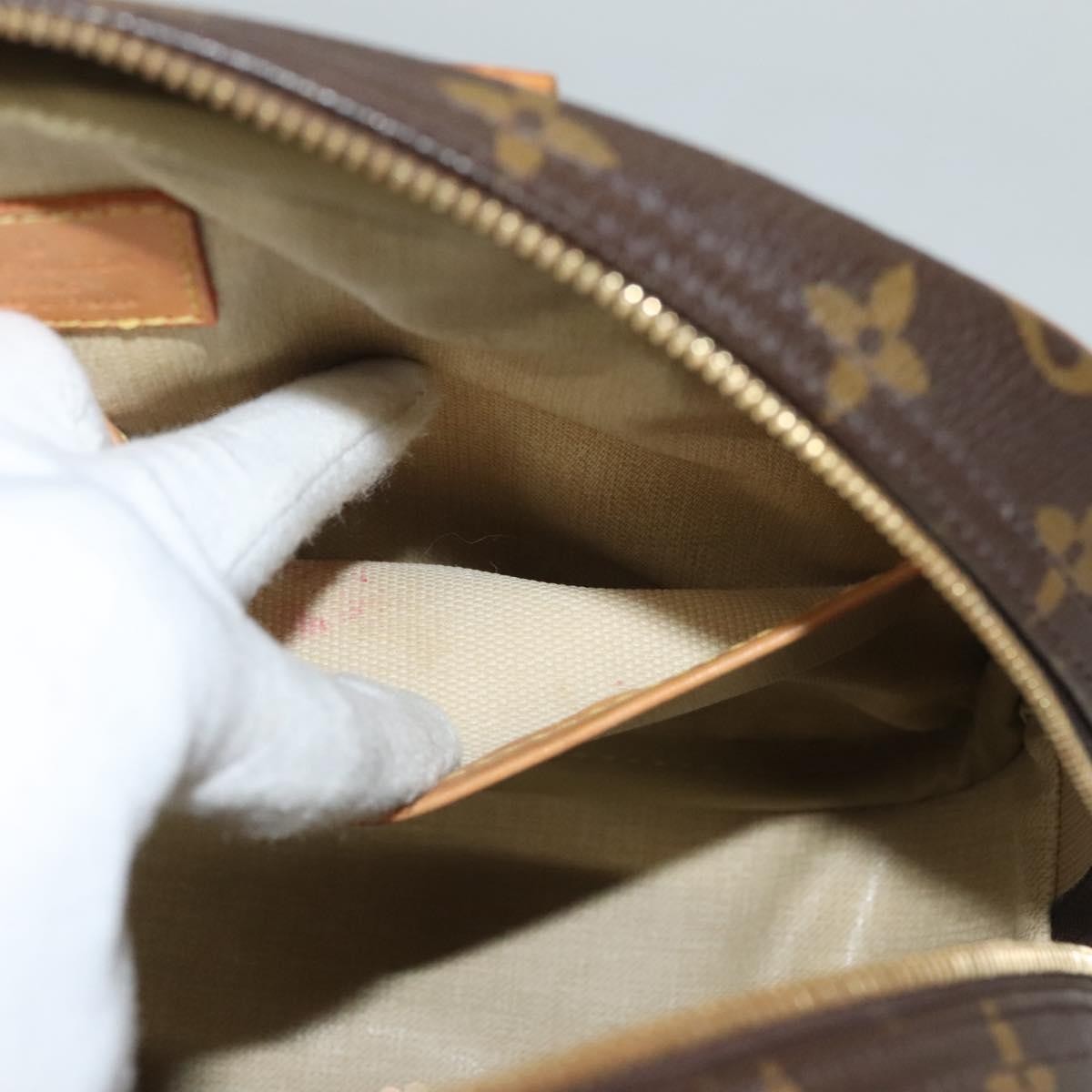 Louis Vuitton Trouville Handbag Monogram Canvas, BROWN, CANVAS, Handbag