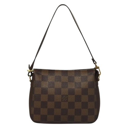 Louis Vuitton Trousse Make Up Bag Damier, BROWN, CANVAS, Clutche & pouche