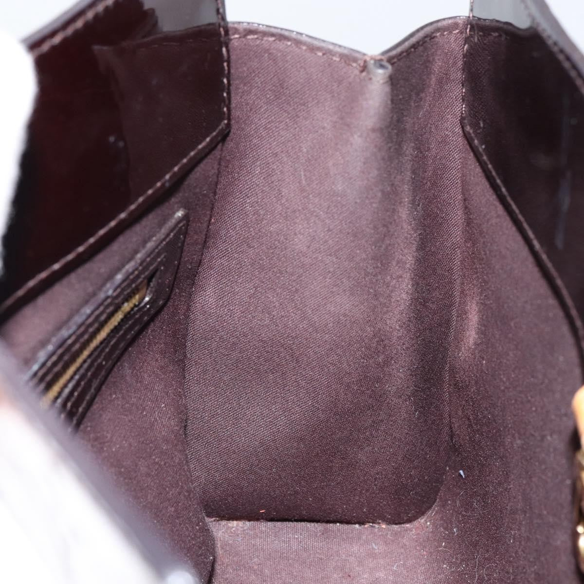 Louis Vuitton Catalina Handbag Monogram Vernis, PURPLE, PATENT_LEATHER, Handbag