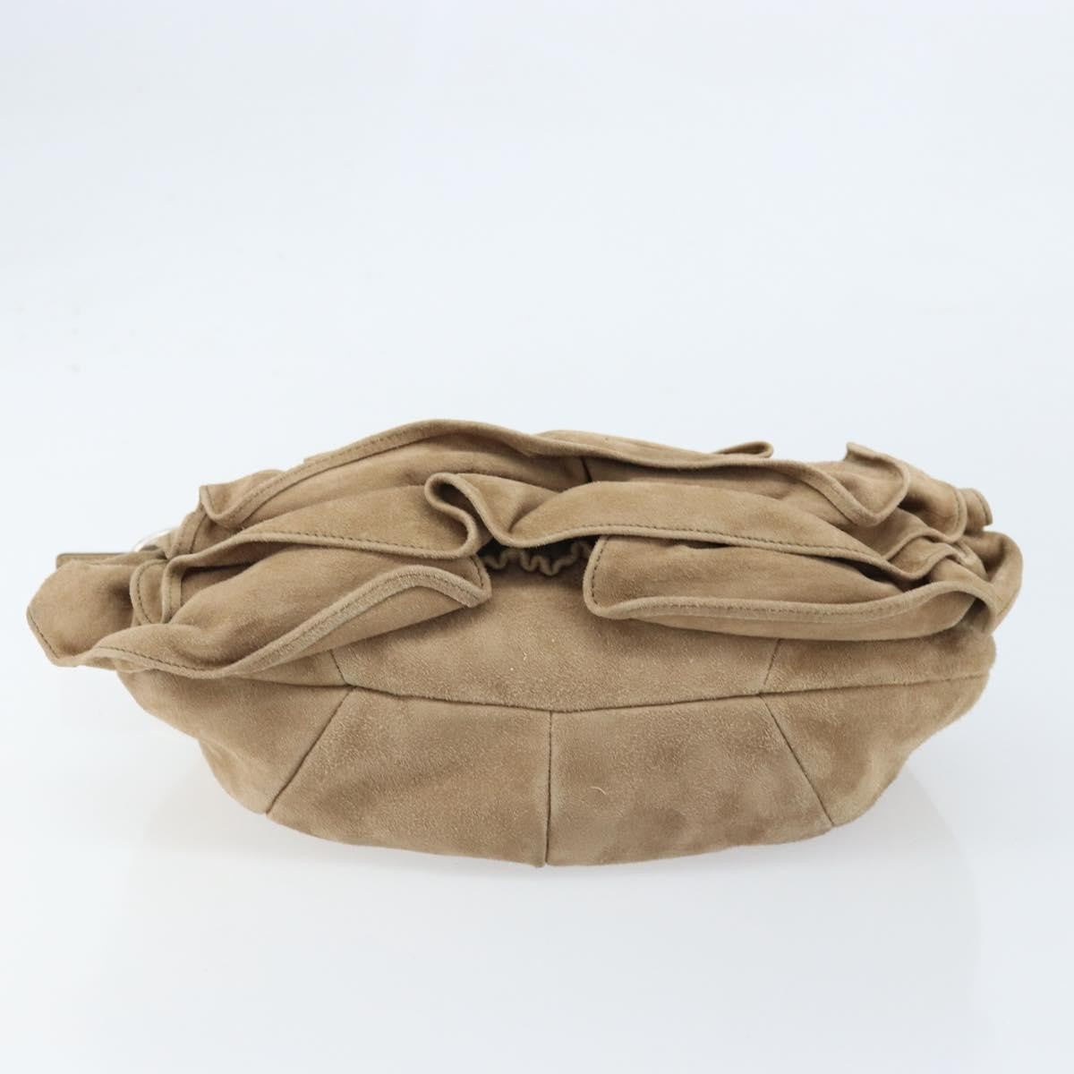 Saint Laurent Vintage Shoulder Bag Suede, BEIGE, SUEDE, Shoulder bag