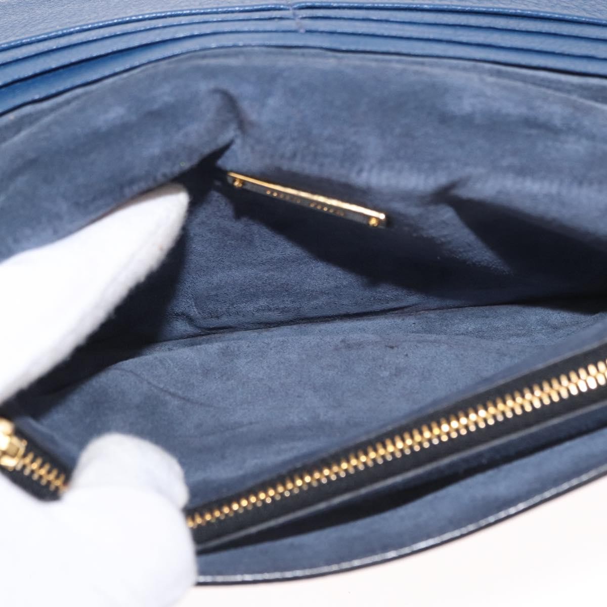 Miu Miu Shoulder Bag Leather, BLUE, LEATHER, Shoulder bag