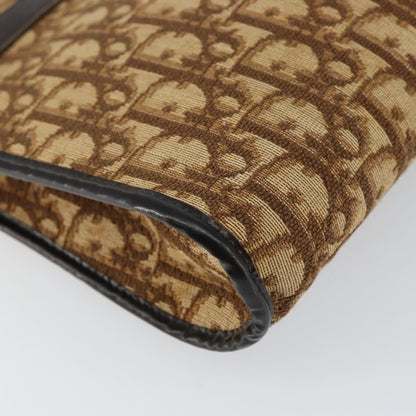 Christian Dior Vintage Trotter Shoulder Bag Canvas, BROWN, CANVAS, Shoulder bag