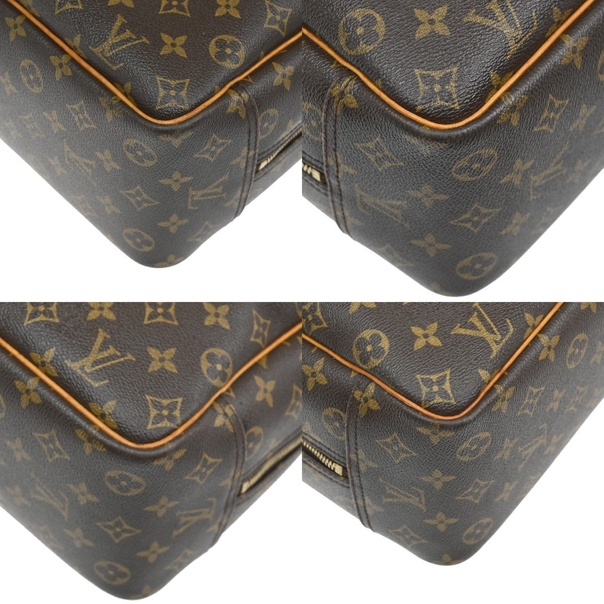 Louis Vuitton Deauville Handbag Monogram Canvas, BROWN, CANVAS, Handbag