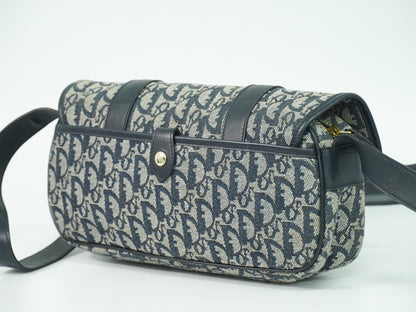 Christian Dior Trotter shoulder bag Canvas, GRAY, CANVAS, Shoulder bag