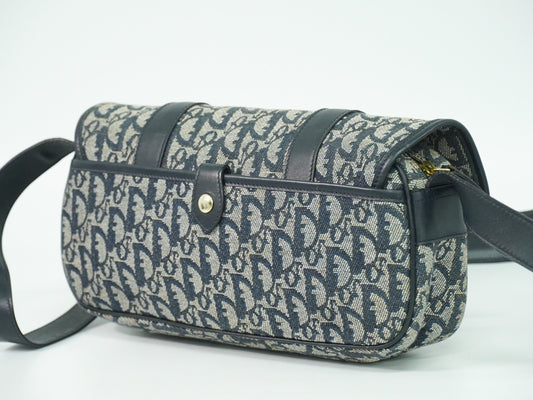 Christian Dior Trotter shoulder bag Canvas, GRAY, CANVAS, Shoulder bag