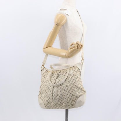 Louis Vuitton Marina Handbag Mini Lin Croisette, BEIGE, CANVAS, Handbag