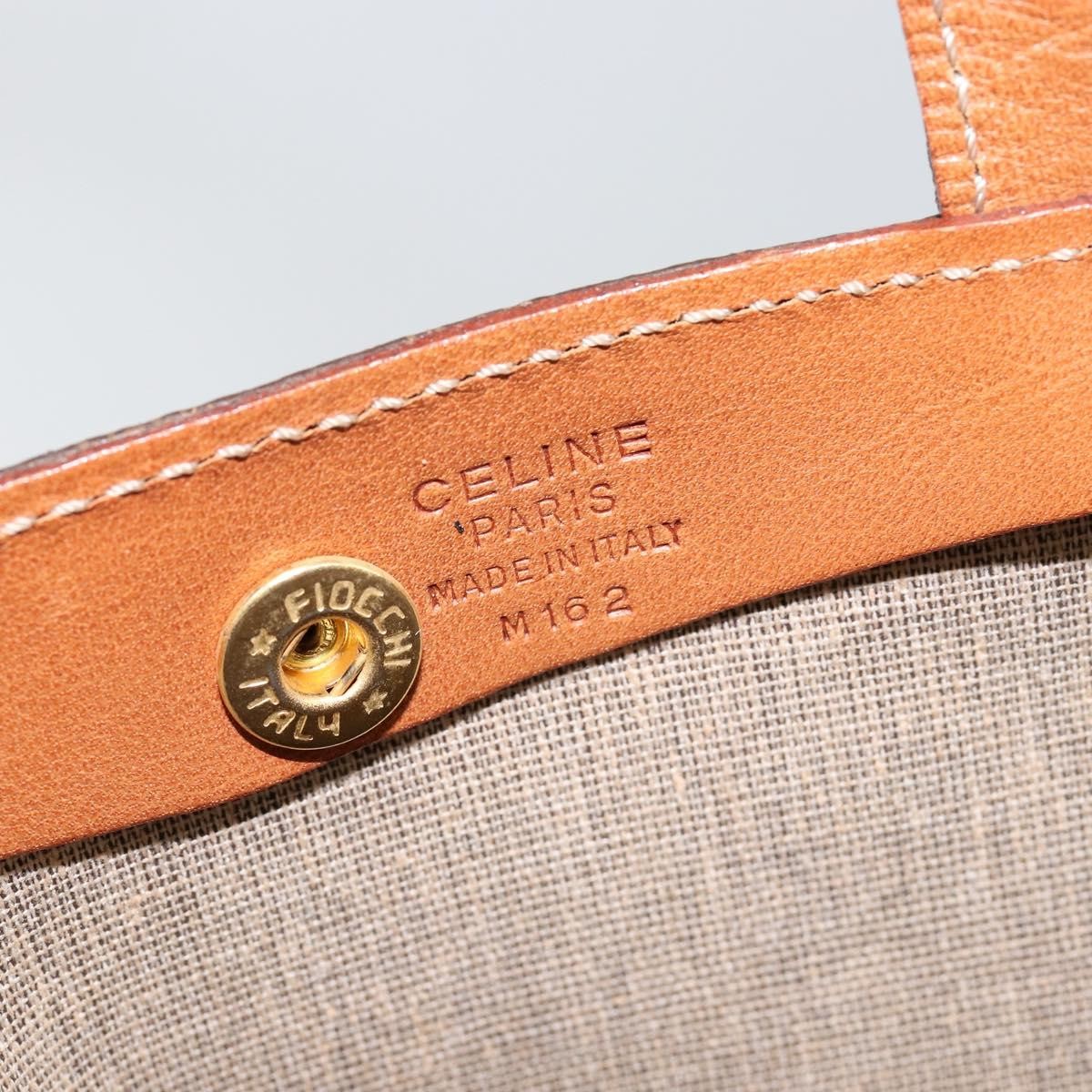 Celine Vintage Macadam Tote bag Canvas, BROWN, CANVAS, Tote bag