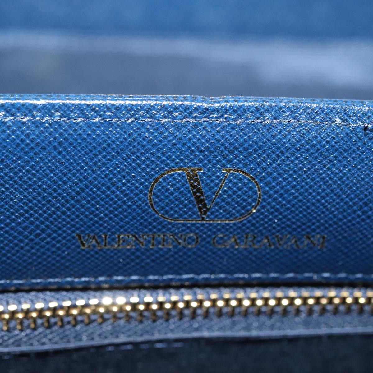 Valentino Garavani Vintage Handbag Leather, NAVY, LEATHER, Handbag