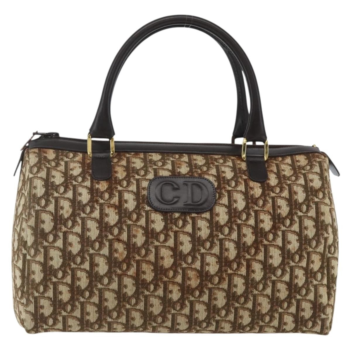 Christian Dior Trotter shoulder bag Canvas, Beige, Canvas, Handbag