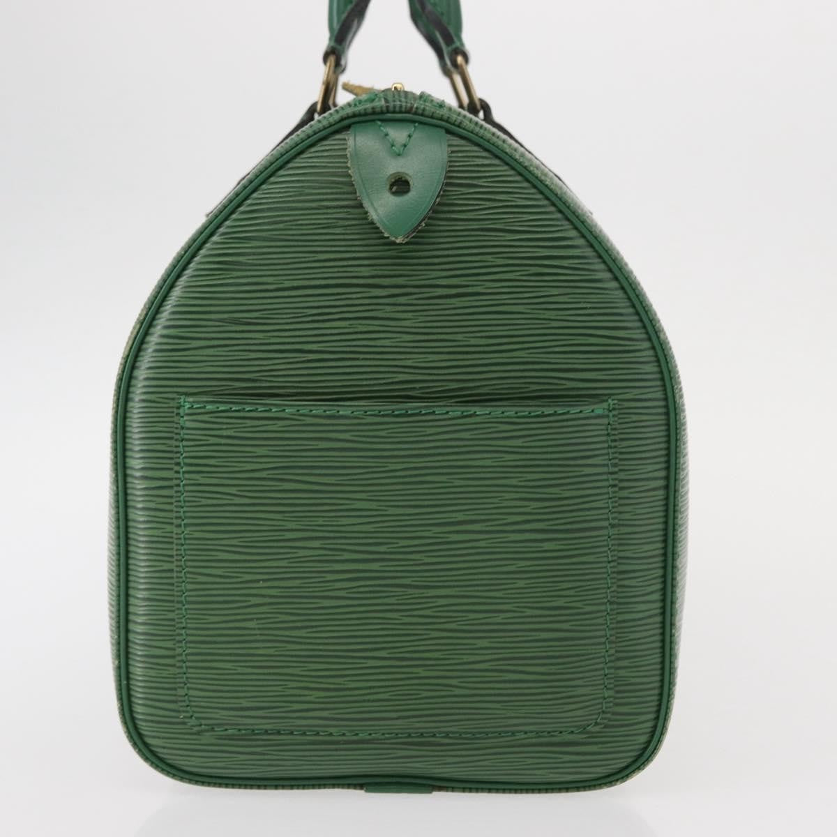 Louis Vuitton Speedy Handbag Epi Leather, GREEN, LEATHER, Handbag